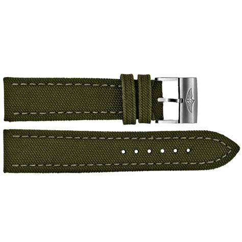 green breitling strap|breitling military strap.